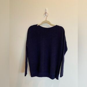 C by Bloomingdale’s 100% Cashmere Blue-Black Sweater, Size Small